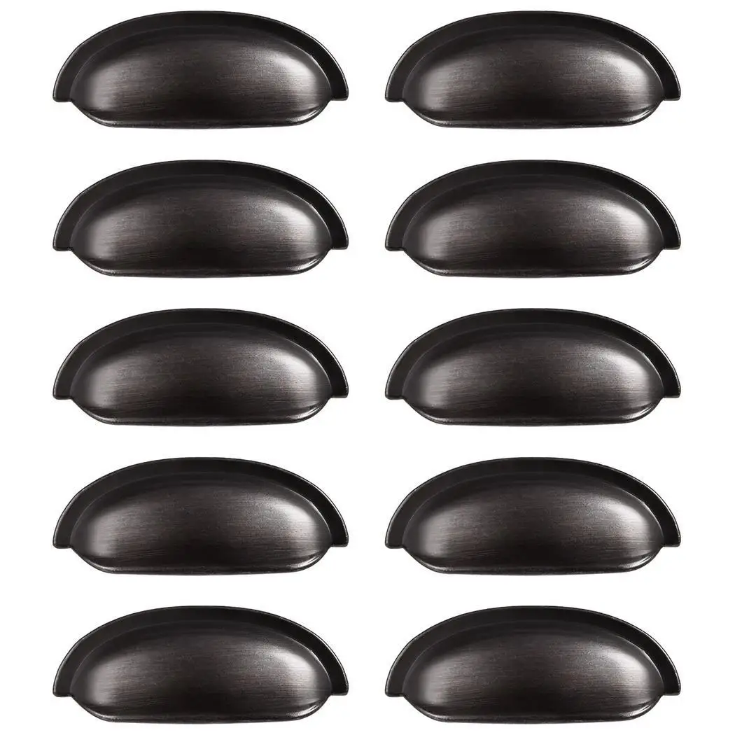 

Cabinet Yes Pull Rubbed Kitchen Hardware Bedroom Pack 10 Knob Drawer Oil Bronze Round Oil Handle Bin Rubbed Cup