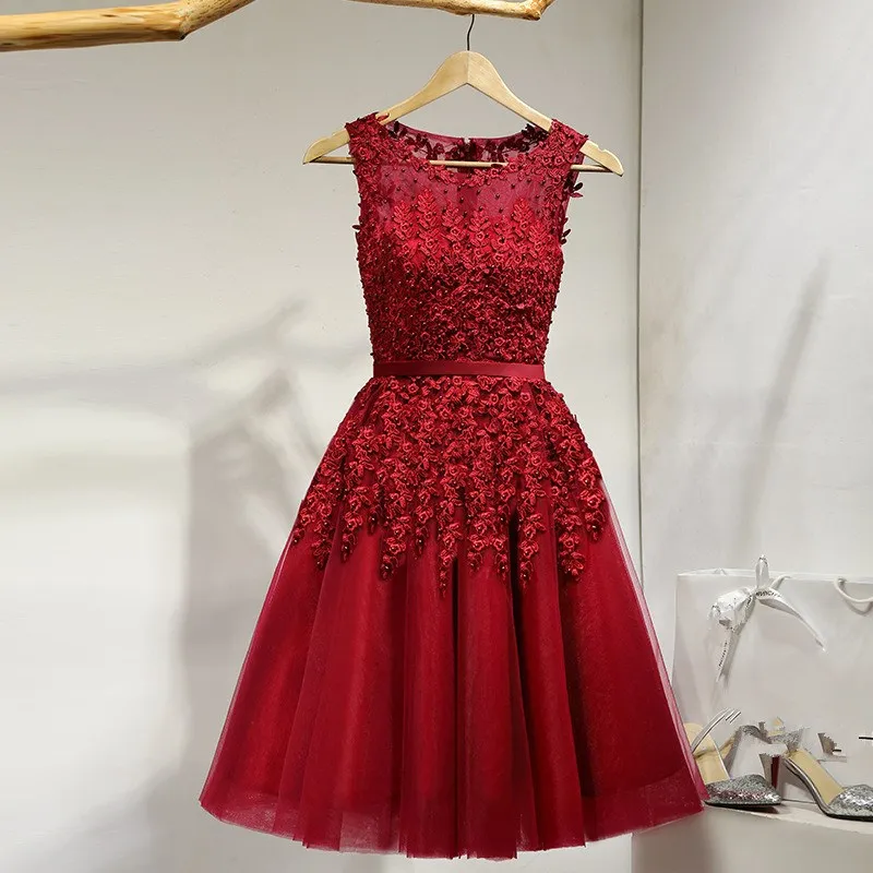 

Summer High Waist Lace Flower Applique Midi Dresses Casual Women Sleeveless Mesh Beads A-line Party Dress Mesh Knee Length Dress