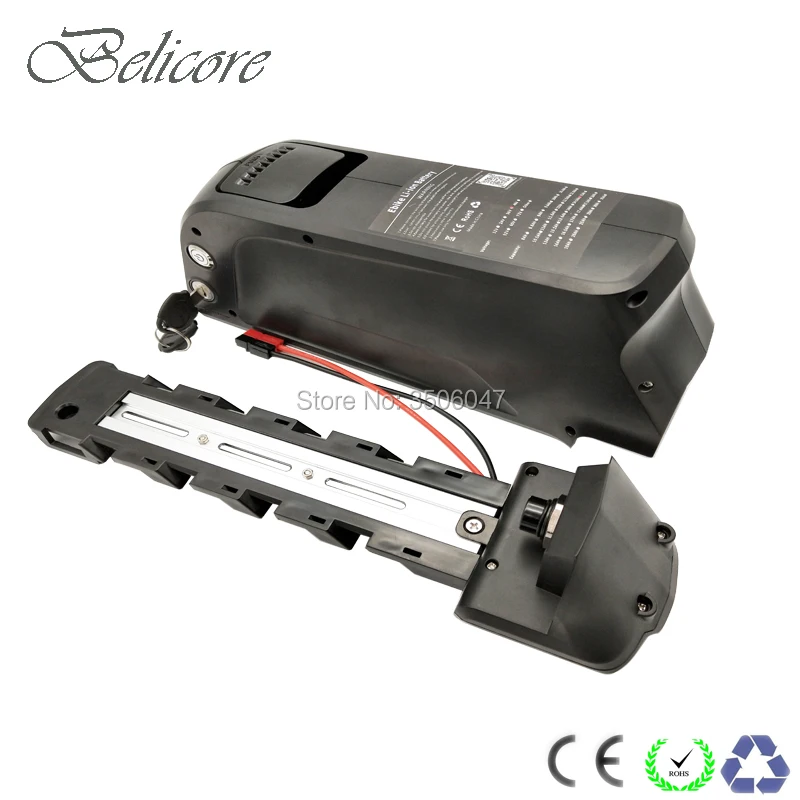 Sale 48V 52V bottle frame downtube battery 48V 52V 11.6Ah 12Ah 14Ah dolphin fat tire mountain electric bike battery+2A charger 2