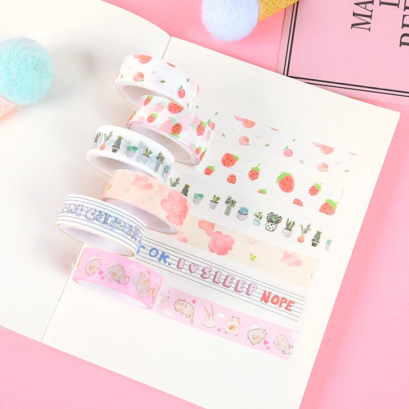 4 шт. симпатичная Маскировка Лента Kawaii морковь васи лента клубника декоративная