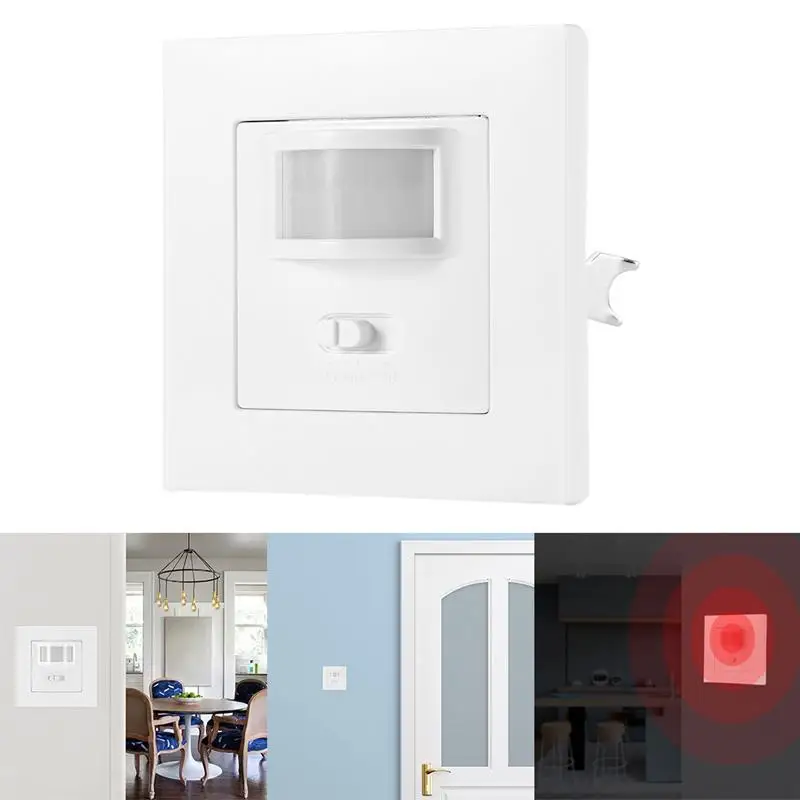 

Infrared PIR Motion Sensor Switch PVC Recessed Wall Lamp Bulb Switch On/Off and PIR Switch Light Bulb Switch Assortment