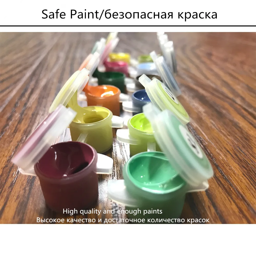 BAISITE DIY картина маслом в рамке по номерам цветы картины холст живопись для гостиной стены Искусство домашний декор E789