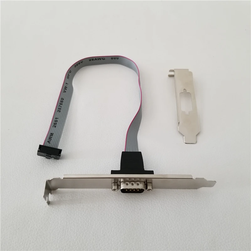 Кабель с низкопрофильным и нормальным кронштейном серия DB9 RS232 9pin 9p com порт чехол