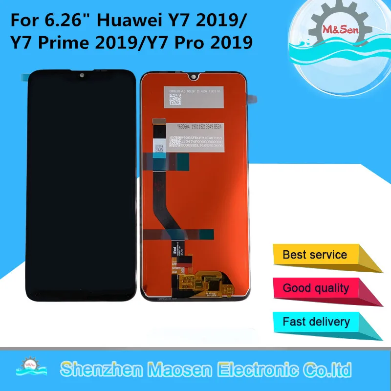 

Original M&Sen For Huawei Y7 Pro 2019 DUB-LX2 DUB-L22 LCD Display Screen+Touch Panel Digitizer For Y7 2019 Y7 Prime 2019 Display