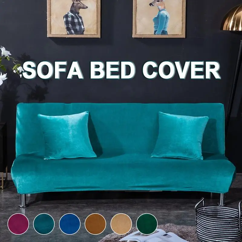 Sofa Bed Cover Winter Plush Large Stretch All Inclusive Sofa Bed Cover Winter Plush