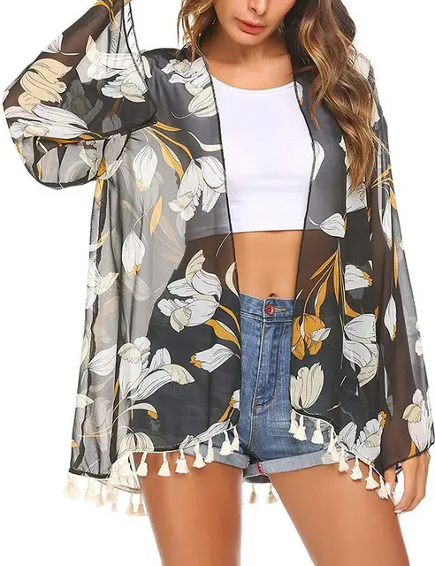 Best Offers Hem Cover Beach Summer Cardigan Beach Bikini Cover-up Up Beachwear New Swimwear Summer Tassel Women Best Offers Hem Cover Beach Summer Cardigan Beach Bikini Cover-up Up Beachwear New Swimwear Summer Tassel Women