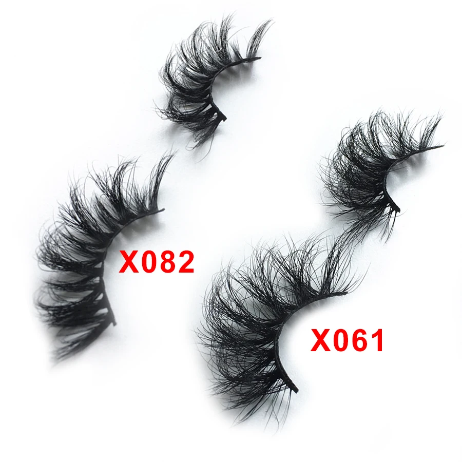 

2 Pairs Makeup 25 mm Lashes 3D Mink Lashes Volume False Eyelashes Natural Fake Eyelashes Extension 3D Mink Eyelashes Faux Cils