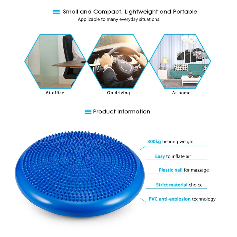 

Yoga Balanced Mats Massage Pad Cushion Balance Disc Balance Ball Riot Yoga Cushion Ankle Rehabilitation Cushion Pad