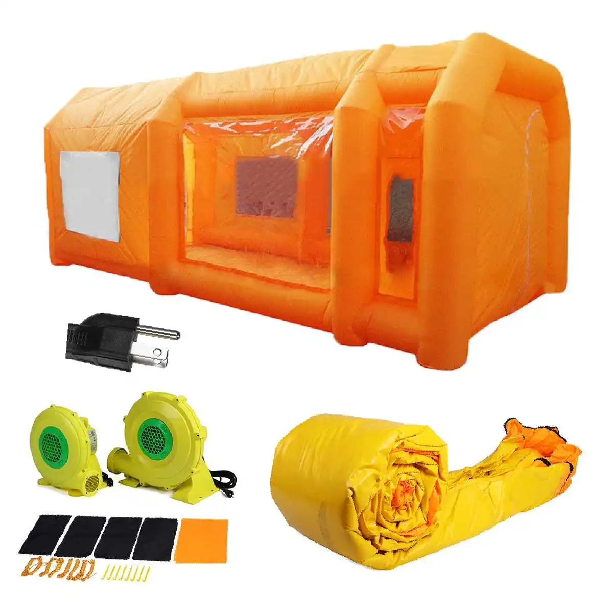 

Portable Inflatable Garages , Kid Play Tent Children Game , Teepee Paint Booth Used Inflatable Tent Spray Booth For Cars Sale