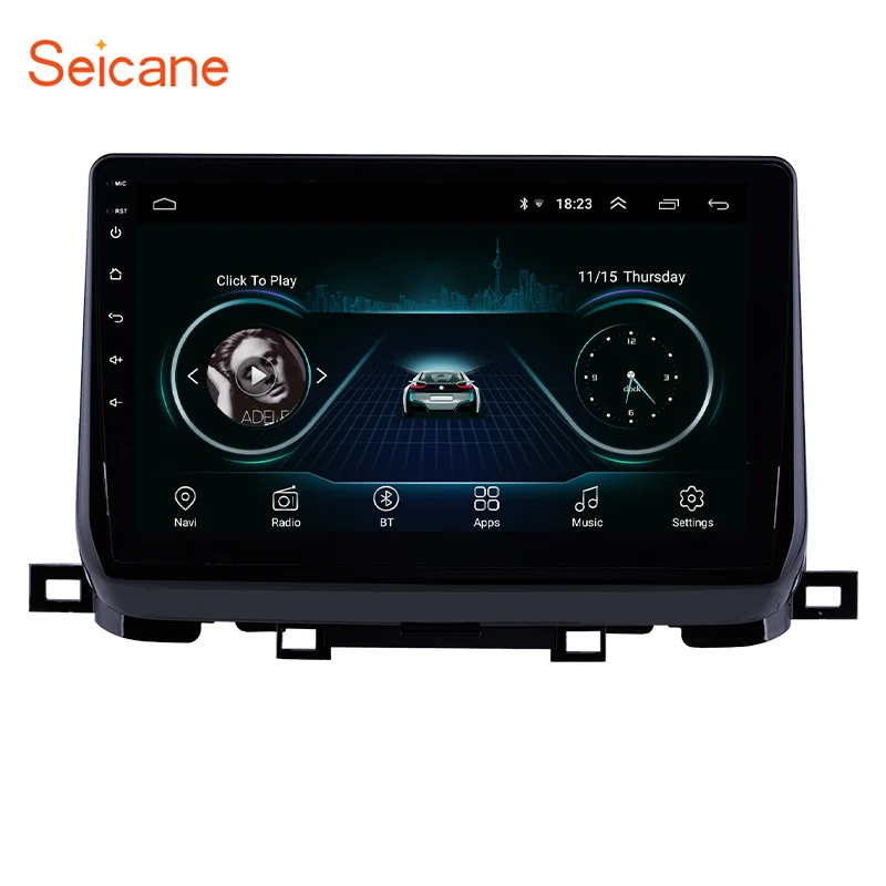 

Seicane 10.1 inch Android 8.1 HD Touchscreen Car Head Unit Radio Audio GPS Multimedia Player for 2018 KIA SportageR support OBD2