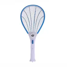Electric Insect Pest Fly Mosquito Swatter Rechargeable LED (Blue)