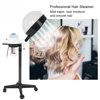 

Salon Spa Hair Steamer Rolling Stand Hooded Hair Coloring Perming Conditioning Steamer Hair Hairdressing Care Steamer