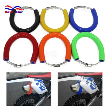 

Motorcycle Universal Exhaust Pipe Heat Shields For CRF XR EXC EXCF XC XCF SX SXF XCW YZ YZF KX KLX RMZ RMX 250 300 350 400 450