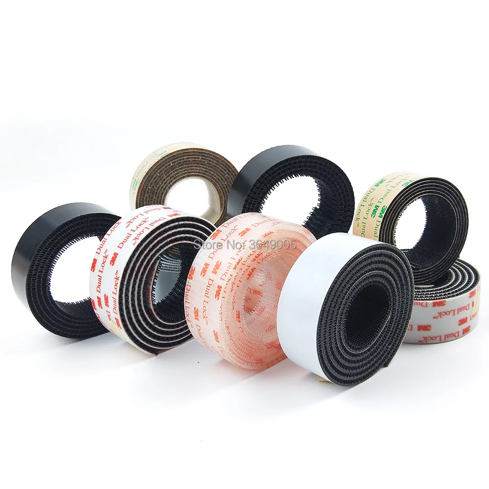 Attache Refermable Double Verrouillage Type SJ3550 - Adhésif VHB 1 Mètre - Pour Fixation Intérieure/extérieure