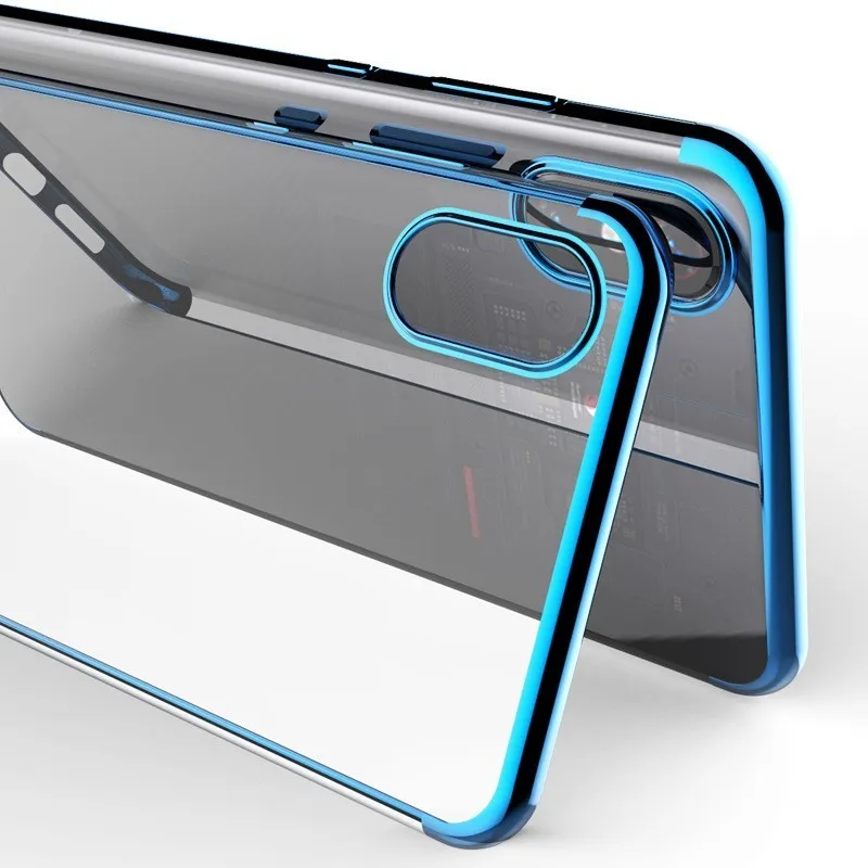 Роскошный брендовый чехол для Xiaomi Mi 9 Se 8 Прозрачный бампер из ТПУ силиконовый с