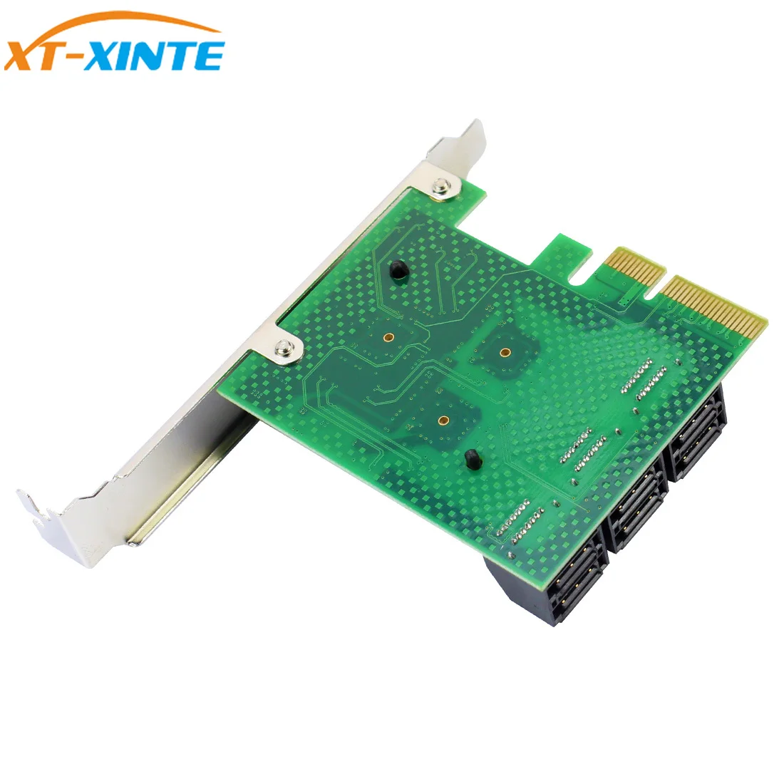PCI E Express до 6 портов SATA3.0 SATA 3 III Гбит/с контроллер адаптер расширения w
