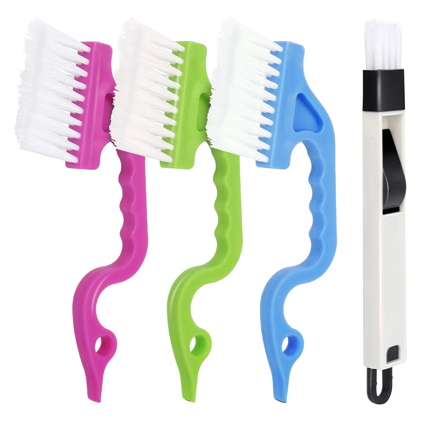 

Hand-Held Groove Gap Cleaning Tools Door Window Track Cleaning Brushes Air Conditioning Shutter Cleaning Brushes Pack Of 4