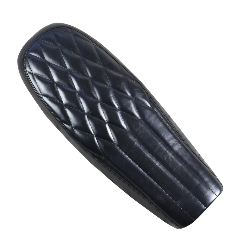 

Universal 1pc 63cm Black Vintage Saddle Motorcycle Seat Retro Scramble Cafe Racer Seat Flat For 63cm Motorbike Flat Brat Styling