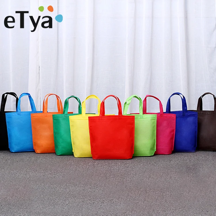 ETya нетканые многоразовые хозяйственные сумки Складная сумка для хранения Женская Ручная сумка модная сумка-Органайзер для покупок сумка на плечо