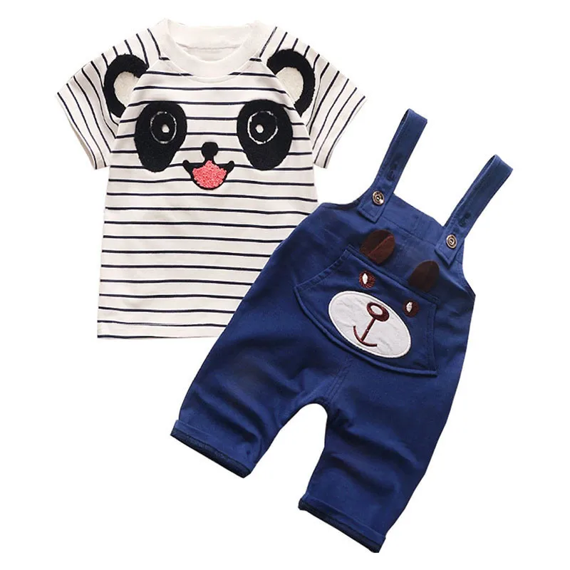 Summer Newborn Baby Boy's And Girls' Clothes Short-sleeved Sets Cartoon Kids Suit Kids 2PCS 0-4 Years Children's Wear Summer Newborn Baby Boy's And Girls' Clothes Short-sleeved Sets Cartoon Kids Suit Kids 2PCS 0-4 Years Children's Wear