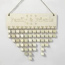 Wood Birthday Reminder Board Birch Ply Plaque Sign Family &Friends DIY Calendar Wood Birthday Reminder Board Birch Ply Plaque Sign Family &Friends DIY Calendar