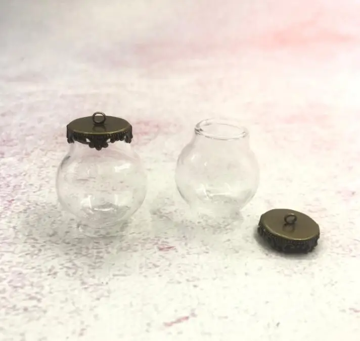 50 шт./лот 25x15 мм прозрачный стеклянный шар orb с