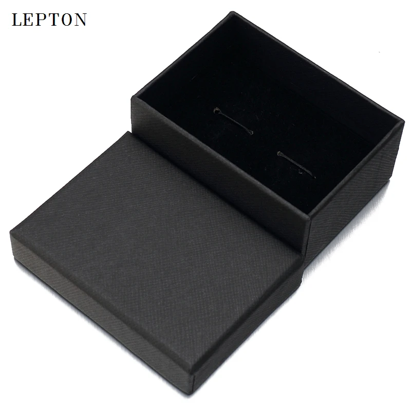 Hot Sale Black Paper Cufflinks Boxes 30 PCS/Lots High Quality Black matte paper Jewelry Boxes Cuff links Carrying Case wholesale