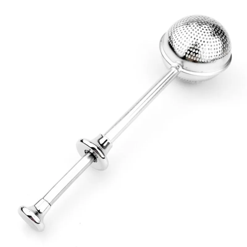 

Stainless Steel Mesh Ball Tea Infuser Stretch Handle Reusable Tea Strainer Loose Leaf Filter Teaware Accessories