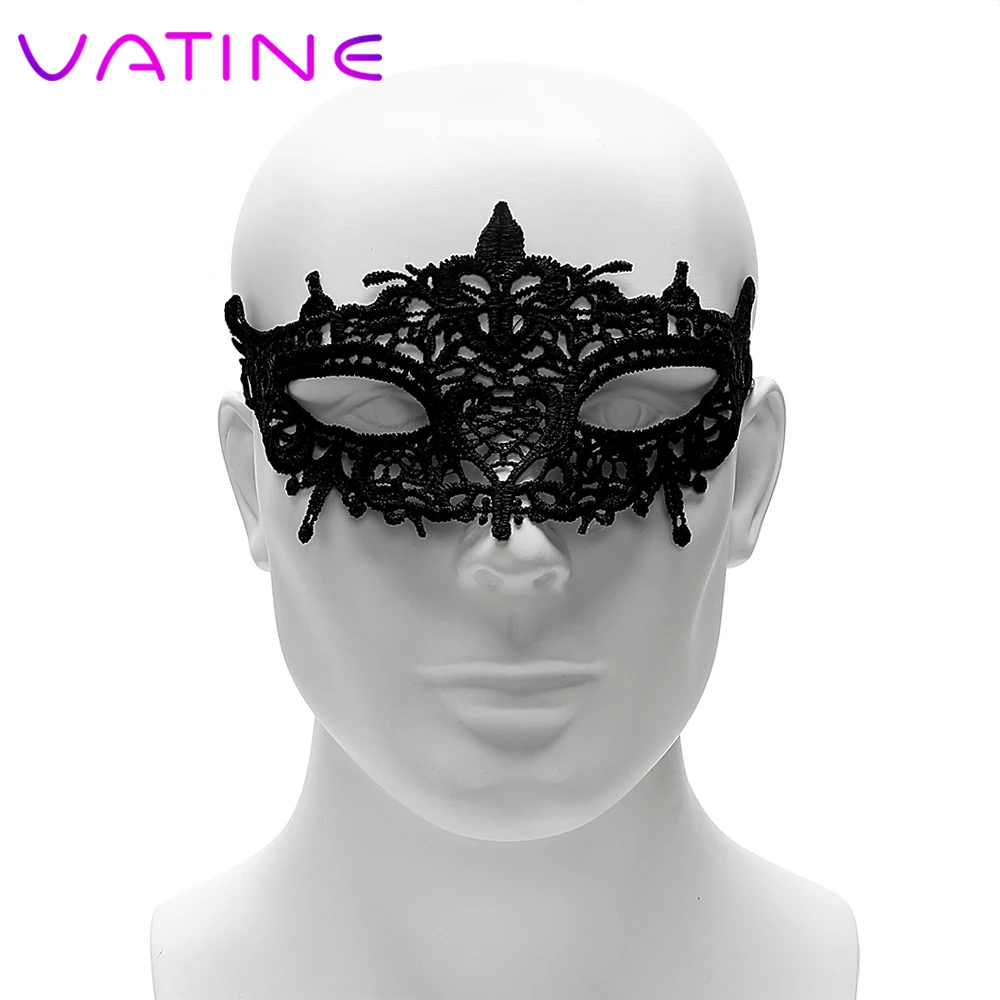 VATINE Black кружевная маска на глаза Slave фетиш эротические игрушки секс для