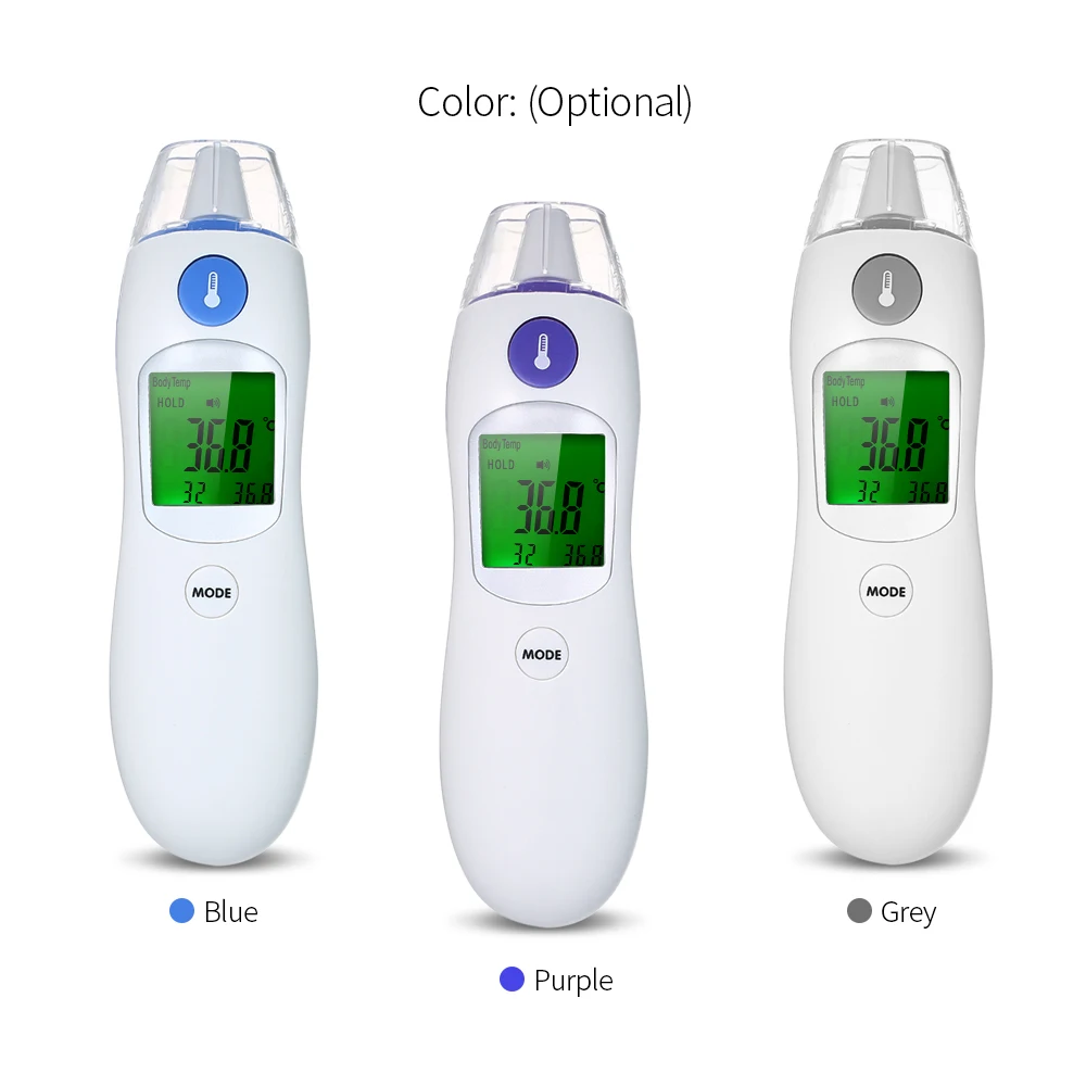 Профессиональный цифровой инфракрасный термометр для тела, термометр для взрослых и детей, лоб и ухо, термометр для детей и взрослых