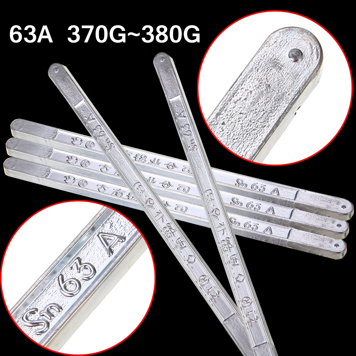 

1 Piece High Purity Silver Pure Tin Solder Bar 63A 400g Tin Solder Bar Stick Soldering Tool For Home Appliances