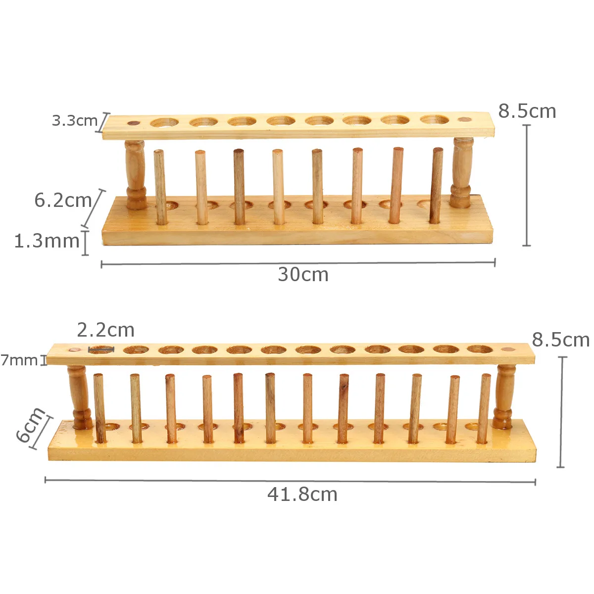 22 мм Диаметр 8/12 отверстия деревянные центробежные пробирки стойки пробирки Прочная вешалка держатель лабораторное оборудование лаборатория