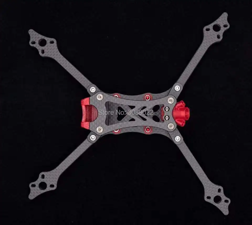 Рамка для квадрокоптера TRANSTEC LASER S 224 мм FPV 6 Arm 7075 рамка из углеродного волокна с