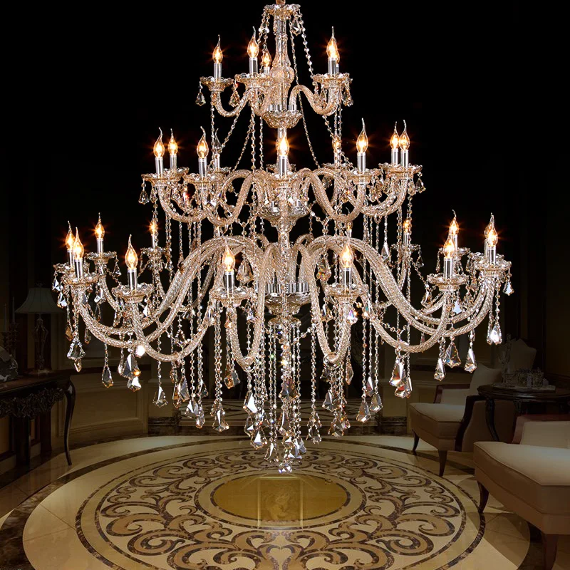 Luxury modern chandelier lighting for Church Hall Duplex house large