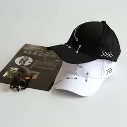 Модные папа шляпа железная цепь для мужчин Snapback кепки женщин Хип Хоп Шапки Хлопок Бейсбол Кепка на сезон весна-лето унисекс Кепка с