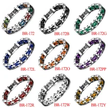 Браслет в виде велосипедной цепи для мужчин браслет из нержавеющей стали цепь цепи мотоцикла велосипедная цепь силиконовый браслет мужские ювелирные изделия