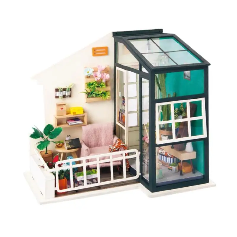 Miniature Dollhouse Kit Decorations Light Furniture DIY House Ornaments Toy Miniature Dollhouse Kit Decorations Light Furniture DIY House Ornaments Toy