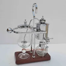 Серебряная Бельгийская королевская Пивоваренная сифонная кофеварка, Высококачественная балансирующая кофемашина с классическим дизайном из нержавеющей стали