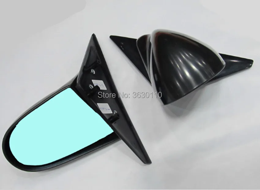 Manual Fits 94-01 Acura Integra 2dr SPN Style Side Mirrors ABS Black
