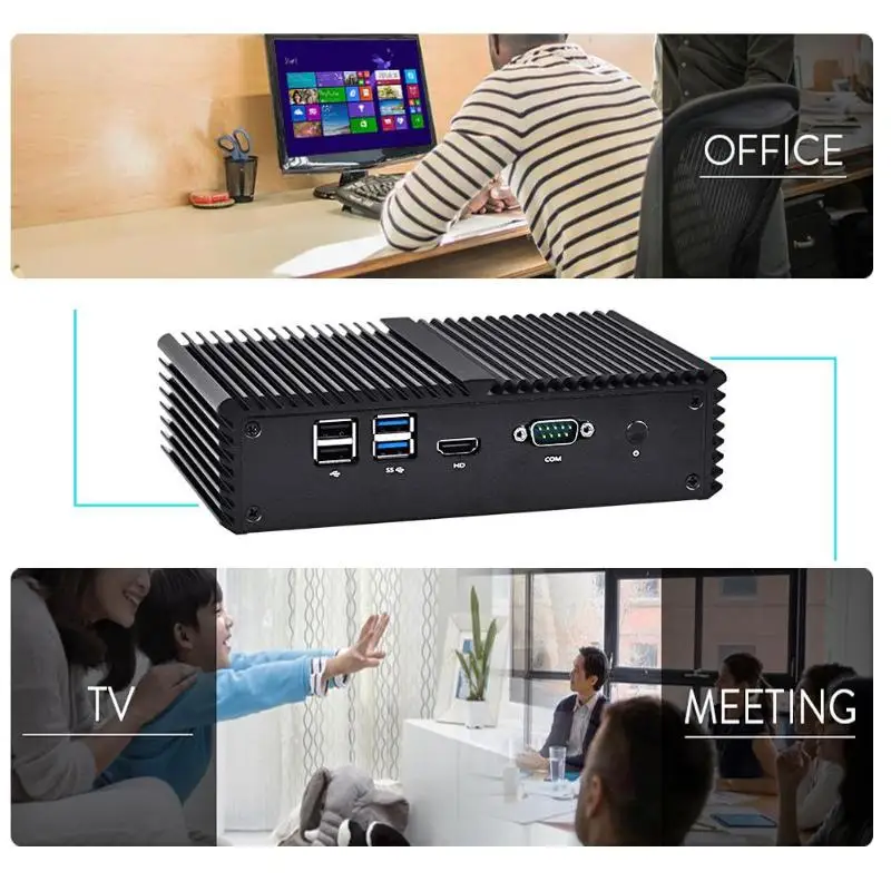 Linux Pfsense 4 LAN роутер с портом 2955U двухъядерный 1 ГГц межсетевой экран сервер ЕС|Мини
