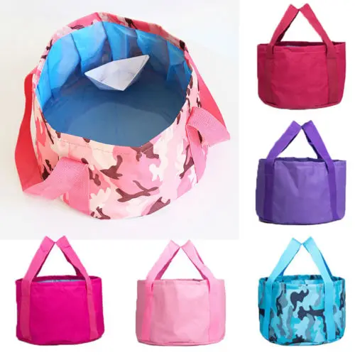

12L Collapsible Folding Bucket Washbasin Outdoor Camping Water Storage Bag