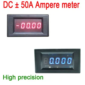 

4 1/2 DC +-50A Digital LED Ammeter/amp Meter Monitor battery Charge Discharge for Solar charging Detection