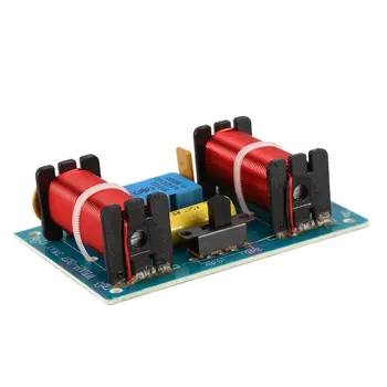 

Treble Bass 3 Way Frequency Divider Speaker Audio Crossover Filters Board DIY