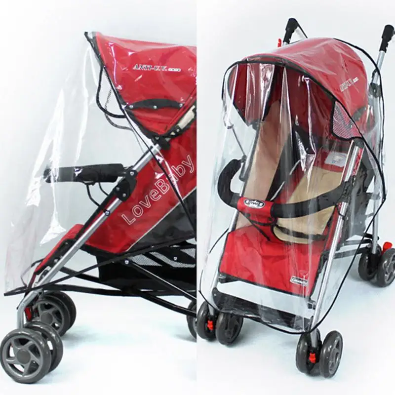 

Waterproof Baby Stroller Raincover Universal Carriages Cart Dust Rain Cover Pushchairs Raincoat Windshield Stroller Accessories