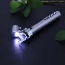 100x микроскоп металлическая ручка домашняя школьная образовательная игрушка подарок биологический Регулируемый микроскоп 3 светодиодный микроскоп увеличитель