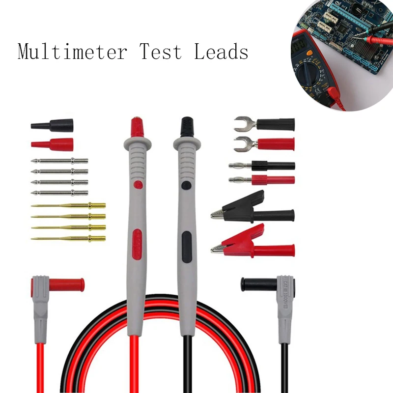 

Multimeter Probes Replaceable Needles Test Leads Kits Probes for Digital Multimeter Feelers for Multimeter Wire Tips