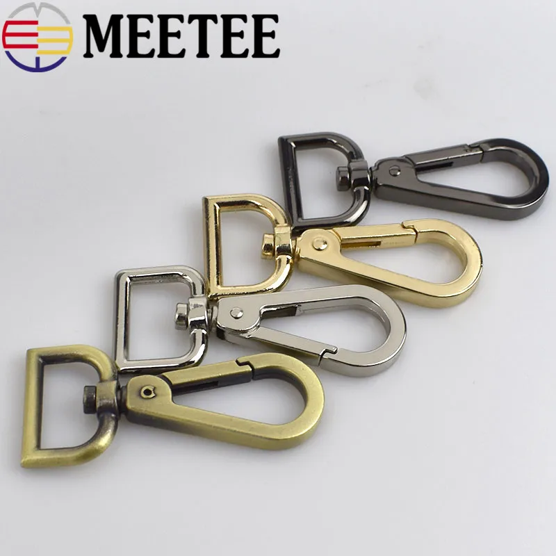 2pcs Meetee 20mm Metal Bag Buckle Handbag Accessories Snap Hook Hanging