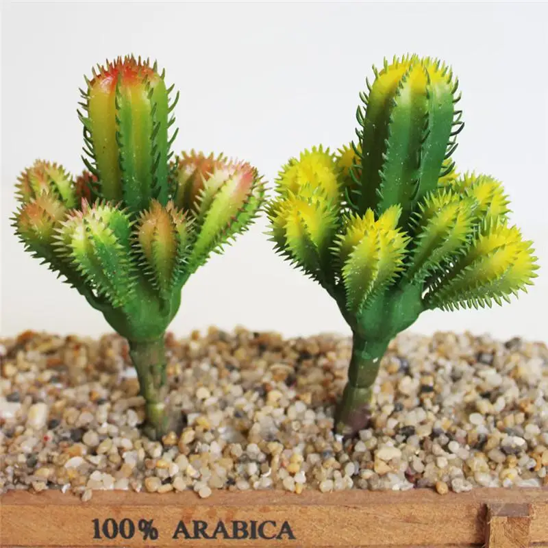 

Cute Artificial Succulents Craft Floristry Decoration Plastic Plants Multti Ball-shaped Cactus Desktop Decoration Simulation Pot