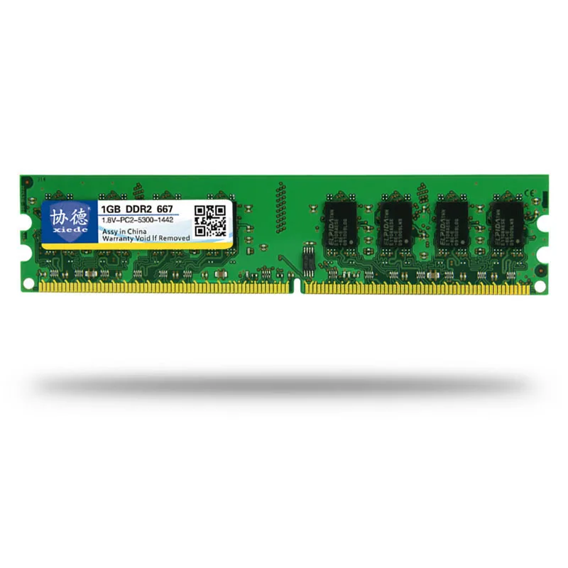 Горячая-Xiede настольный компьютер Память ОЗУ модуль Ddr2 667 Pc2-5300 240Pin Dimm 667 МГц для Intel/Amd