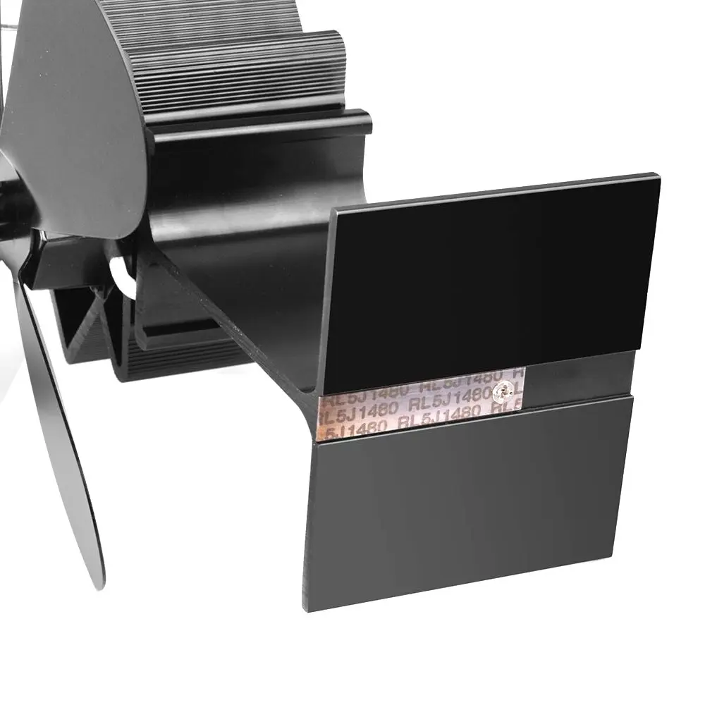 4-Лопастной тепла плита вентилятор для камина дровяной печи вентилятор eco-friendly для эффективного распределения тепла плита надкаминный вентилятор